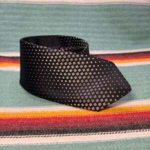 Christian Dior vtg Geometric Pattern Formal Necktie